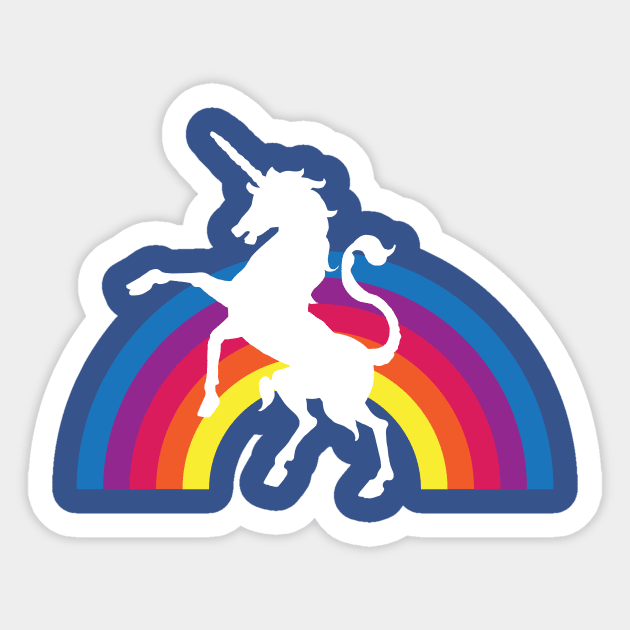 The Extra Special Rainbow Unicorn Shirt Sticker by Nonstop Shirts